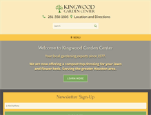 Tablet Screenshot of kingwoodgardencenter.com